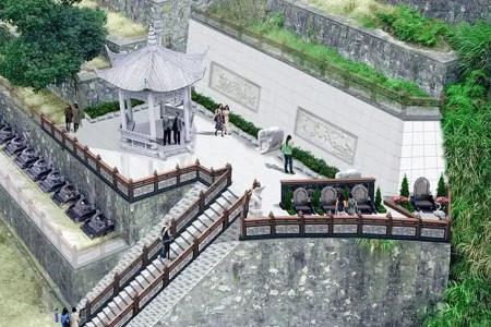 状元坞陵园景观图
