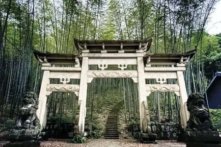 陵园大门图园区牌坊图