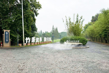 径山竹茶园大门图